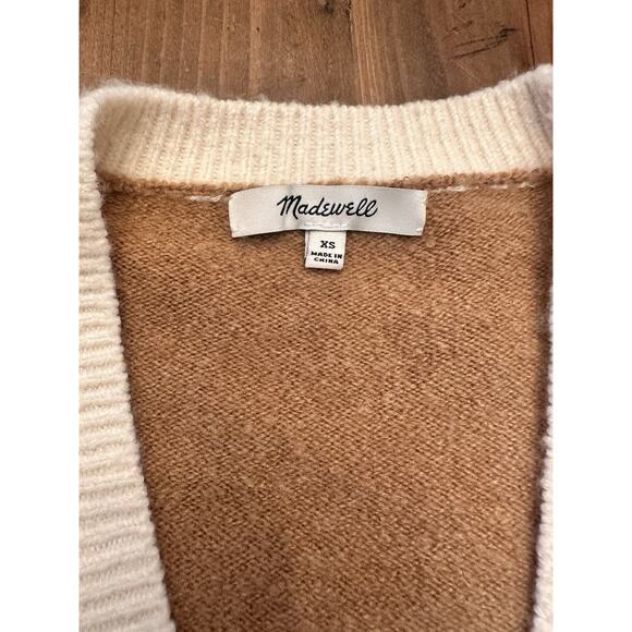 Madewell Wool Blend Short Kent Ex-Boyfriend Cardigan Sweater Women’s Size XS - Picture 2 of 13